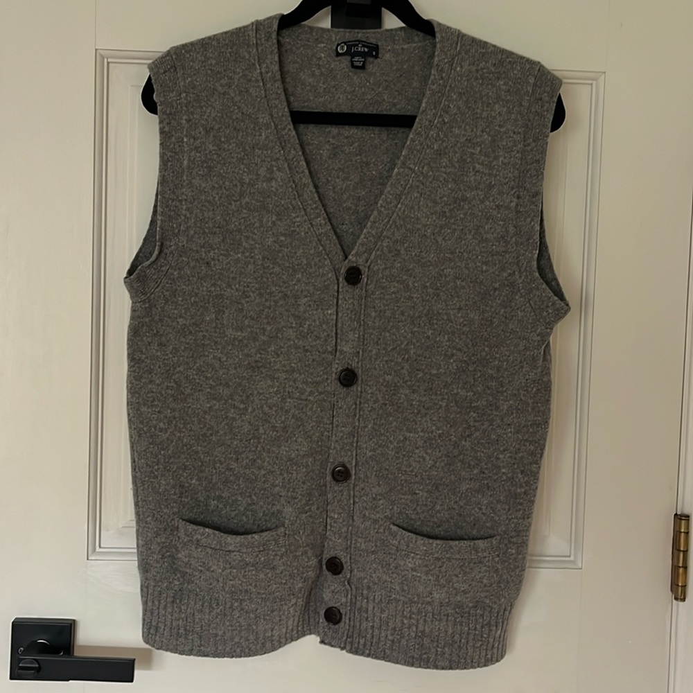 J Crew premium lambs wool sweater vest